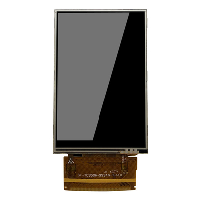 16 บิต 3.2V จอแสดงผล TFT LCD 320x480 ประเภทแนวตั้ง TN พร้อมไฟพื้นหลัง LED สีขาว