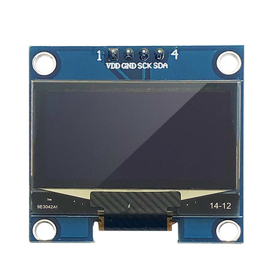 Passive Matrix 1.3 นิ้ว I2C ​​จอแสดงผล OLED 128x64 COG PCB 4 Pins