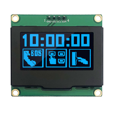 1.54 &quot;โมดูลแสดงผล OLED 128x64, หน้าจอ OLED I2C พร้อมมุมมองทั้งหมด