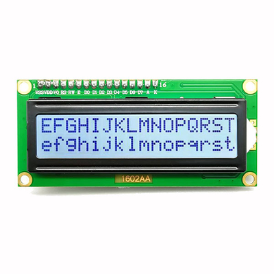 อินเทอร์เฟซ I2C 16x2 ตัวอักษรจอแสดงผล LCD สีน้ำเงิน 5V 4 Pins Number