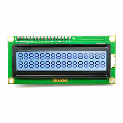 อินเทอร์เฟซ I2C 16x2 ตัวอักษรจอแสดงผล LCD สีน้ำเงิน 5V 4 Pins Number