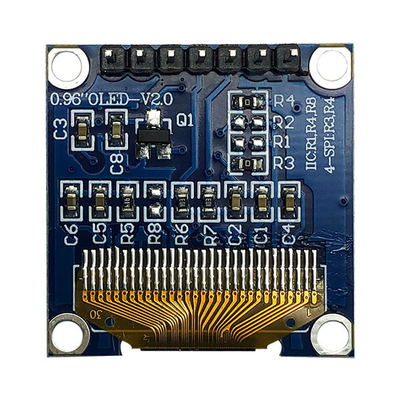 7 ปิน 0.96 นิ้ว โมดูลจอ OLED SPI 3V สีขาว PMOLED กับ SSD1306 Driver IC