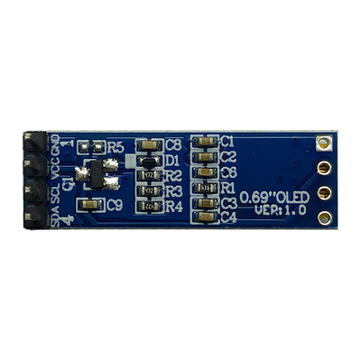 4 Pins 96x16 โมดูลแสดงผล OLED 0.69 นิ้ว I2C ​​IIC SSD1306 3V 5V Compatible