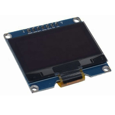 1.54 นิ้ว โมดูลจอ OLED 128x64 SPI อินเตอร์เฟซ สีขาว / สีฟ้า