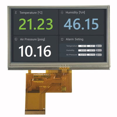 TFT LCD Display 4.3 นิ้ว พร้อม Resistive Touch 480x272 ST7282T2 40 Pin RGB อินเตอร์เฟซ
