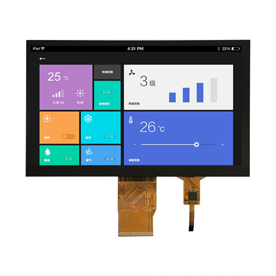 หน้าจอ TFT ขนาดอุตสาหกรรม 7 นิ้ว 1024X600 จุด อินเตอร์เฟซ RGB กับ CTP