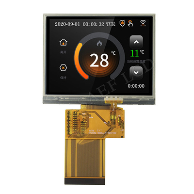 QVGA 320x240 3.5 นิ้วจอแสดงผล TFT อินเทอร์เฟซ RGB 54 พินพร้อม LED Backlight