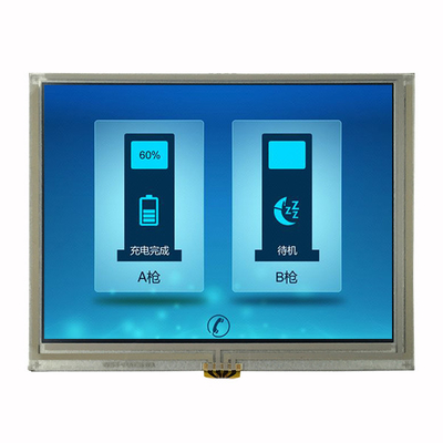 40 พินสี 5.6 นิ้วจอแสดงผล TFT LCD RGB พร้อมแผงสัมผัสแบบ Resistive