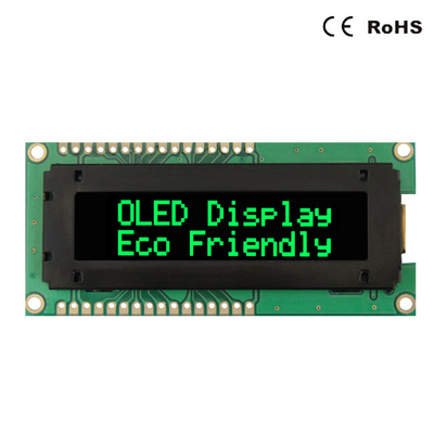 อักขระ 16x2 โมดูลแสดงผล OLED น้ำเงิน เขียว ขาว แดง
