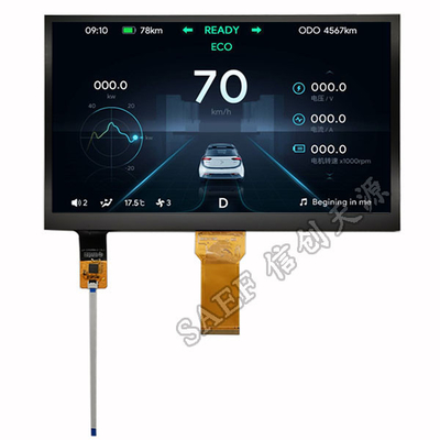 จอแสดงผล PCAP TFT ขนาด 10.1 นิ้ว 1024x600 Dots RGB Interface พร้อม LED Backlight
