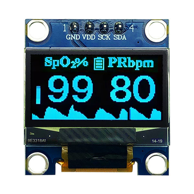 0โมดูล OLED ขนาด.96 นิ้ว 12864 COG PCB 4 ปิน SPI I2C สําหรับอุปกรณ์การแพทย์