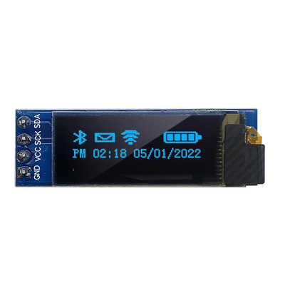 3V 5V 128x32 โมดูลแสดงผล OLED 0.91 นิ้ว 4 พินพร้อมไดร์เวอร์ SSD1306 IC